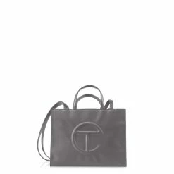 TELFAR Medium Grey Shopping Bag Shopping Bags