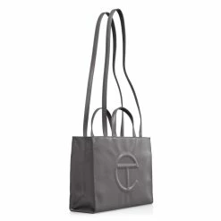 TELFAR Medium Grey Shopping Bag Shopping Bags