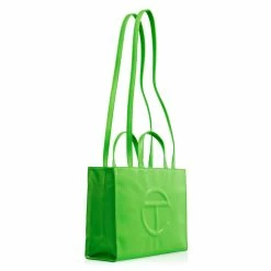 TELFAR Shopping Bags Medium Highlighter Green Shopping Bag