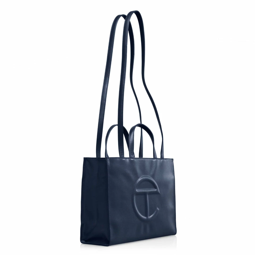 Coupon 🥰 TELFAR Medium Navy Shopping Bag ✨ 2 TELFAR Medium Navy Shopping Bag
