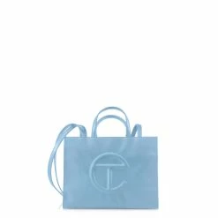 TELFAR Shopping Bags Medium Pool Blue Shopping Bag