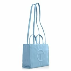 TELFAR Shopping Bags Medium Pool Blue Shopping Bag