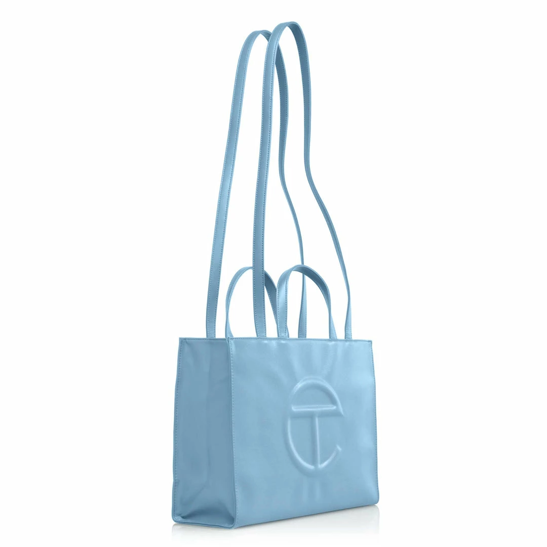 Best reviews of ❤️ TELFAR Shopping Bags Medium Pool Blue Shopping Bag 🔥 2 TELFAR Shopping Bags Medium Pool Blue Shopping Bag
