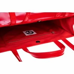 TELFAR Medium Red Patent Shopping Bag