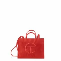 TELFAR Medium Red Shopping Bag Shopping Bags