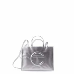 TELFAR Shopping Bags Medium Silver Shopping Bag