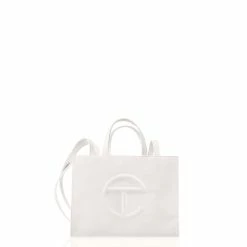 TELFAR Medium White Shopping Bag Shopping Bags