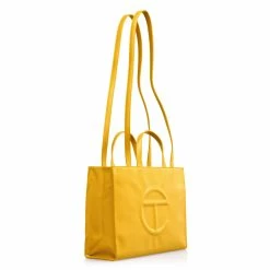 TELFAR Shopping Bags Medium Yellow Shopping Bag