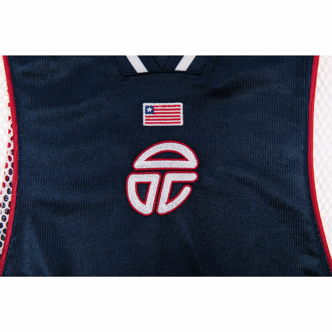 Discount 𧨠Sleeveless Tall Jersey - Liberia Navy Team Liberia βοΈ 3 Sleeveless Tall Jersey - Liberia Navy Team Liberia