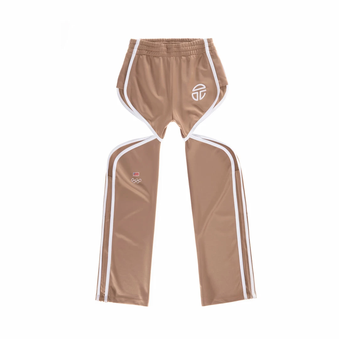 Hot Sale ✨ Thigh-hole Track Pant - Liberia Sand ✔️ 1 Thigh-hole Track Pant - Liberia Sand