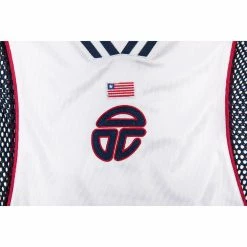 Sleeveless Tall Jersey - Liberia White Team Liberia