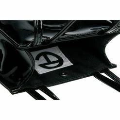 TELFAR Small Black Patent Shopping Bag Patent Shoppers