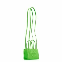 TELFAR Small Highlighter Green Shopping Bag Shopping Bags