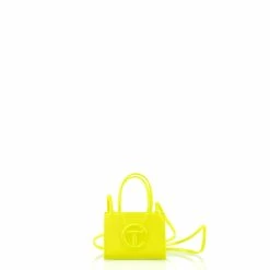 TELFAR Small Highlighter Yellow Shopping Bag Shopping Bags
