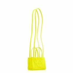 TELFAR Small Highlighter Yellow Shopping Bag Shopping Bags