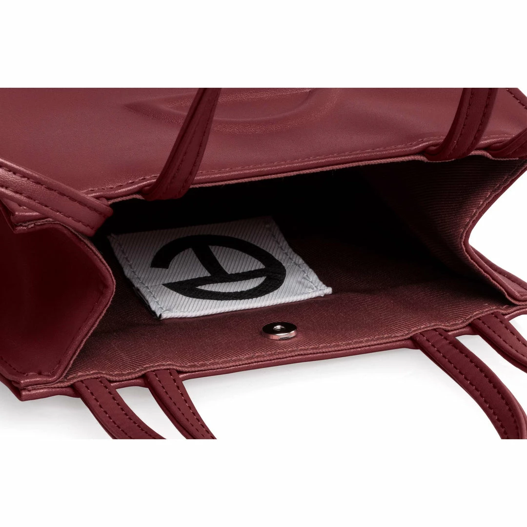 Cheap 🥰 TELFAR Small Oxblood Shopping Bag 🎁 3 TELFAR Small Oxblood Shopping Bag