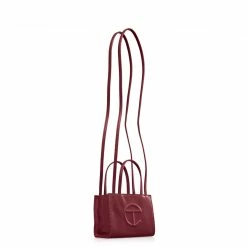 TELFAR Small Oxblood Shopping Bag
