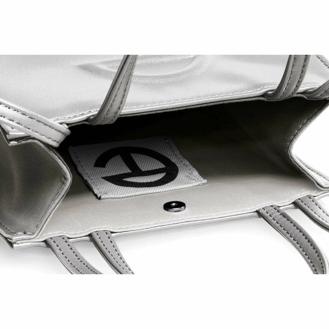 Buy π TELFAR Small Silver Shopping Bag π₯ 3 TELFAR Small Silver Shopping Bag