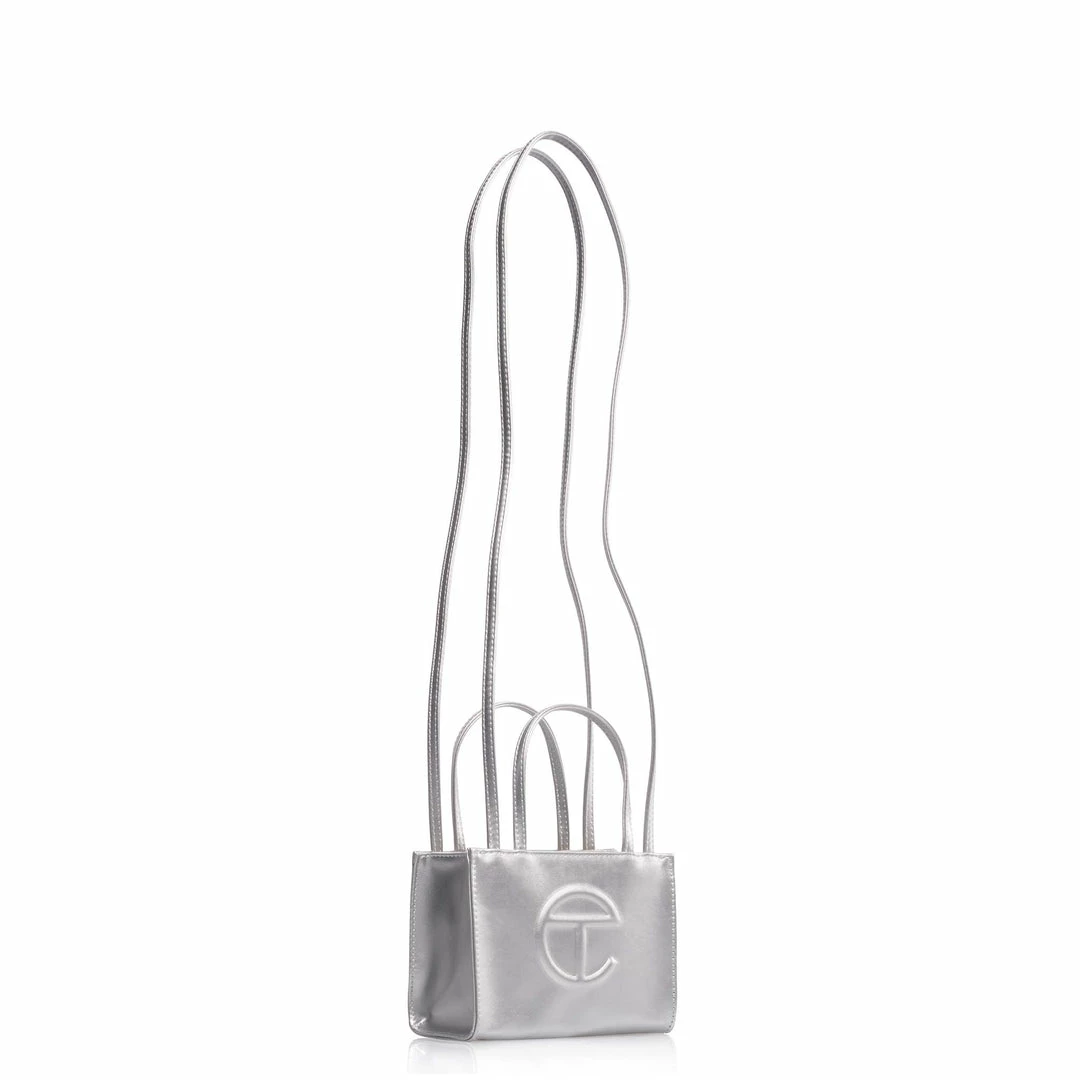 Buy π TELFAR Small Silver Shopping Bag π₯ 2 TELFAR Small Silver Shopping Bag