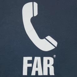 TELFAR T-Shirts Telephone Long Sleeve T- Off-Black