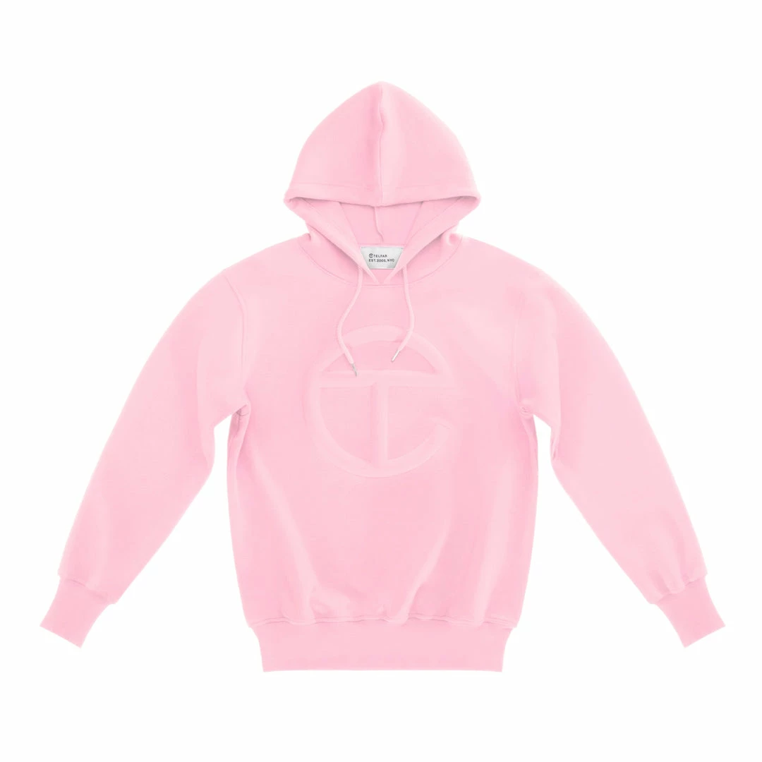 Hot Sale ๐ฏ TELFAR Embossed Hoodie - Bubblegum ๐ 1 TELFAR Embossed Hoodie - Bubblegum