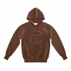 TELFAR Embossed Hoodie - Chocolate