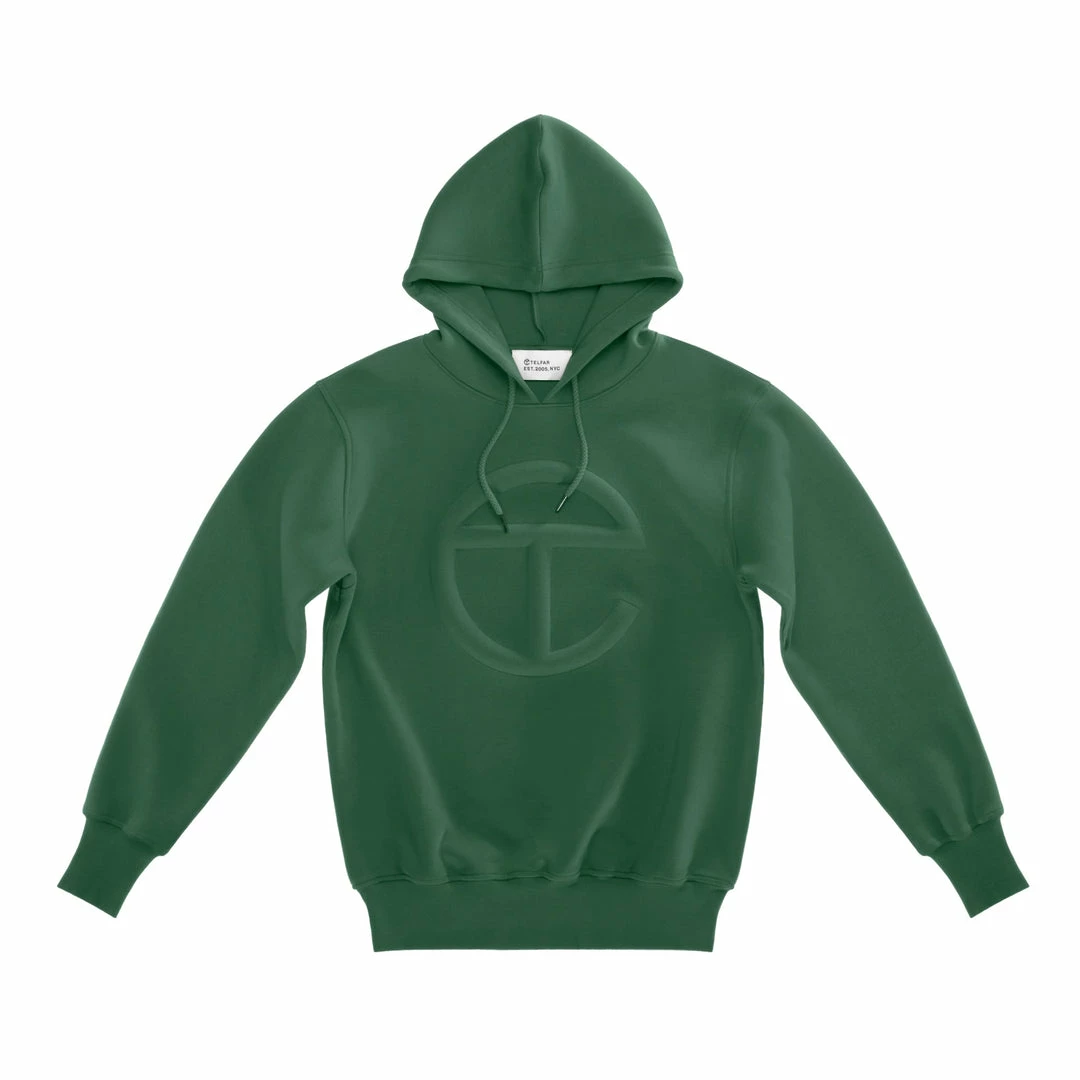 Flash Sale ๐ฅ TELFAR Embossed Hoodie - Dark Olive ๐ฏ 1 TELFAR Embossed Hoodie - Dark Olive