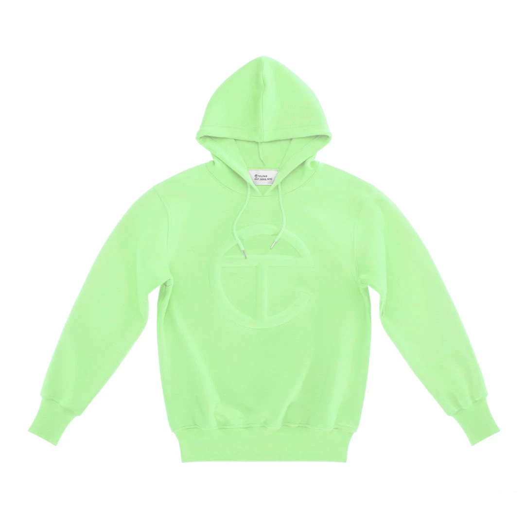 Outlet π TELFAR Embossed Hoodie - Double Mint π 1 TELFAR Embossed Hoodie - Double Mint