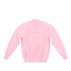 TELFAR Embossed Mockneck - Bubblegum