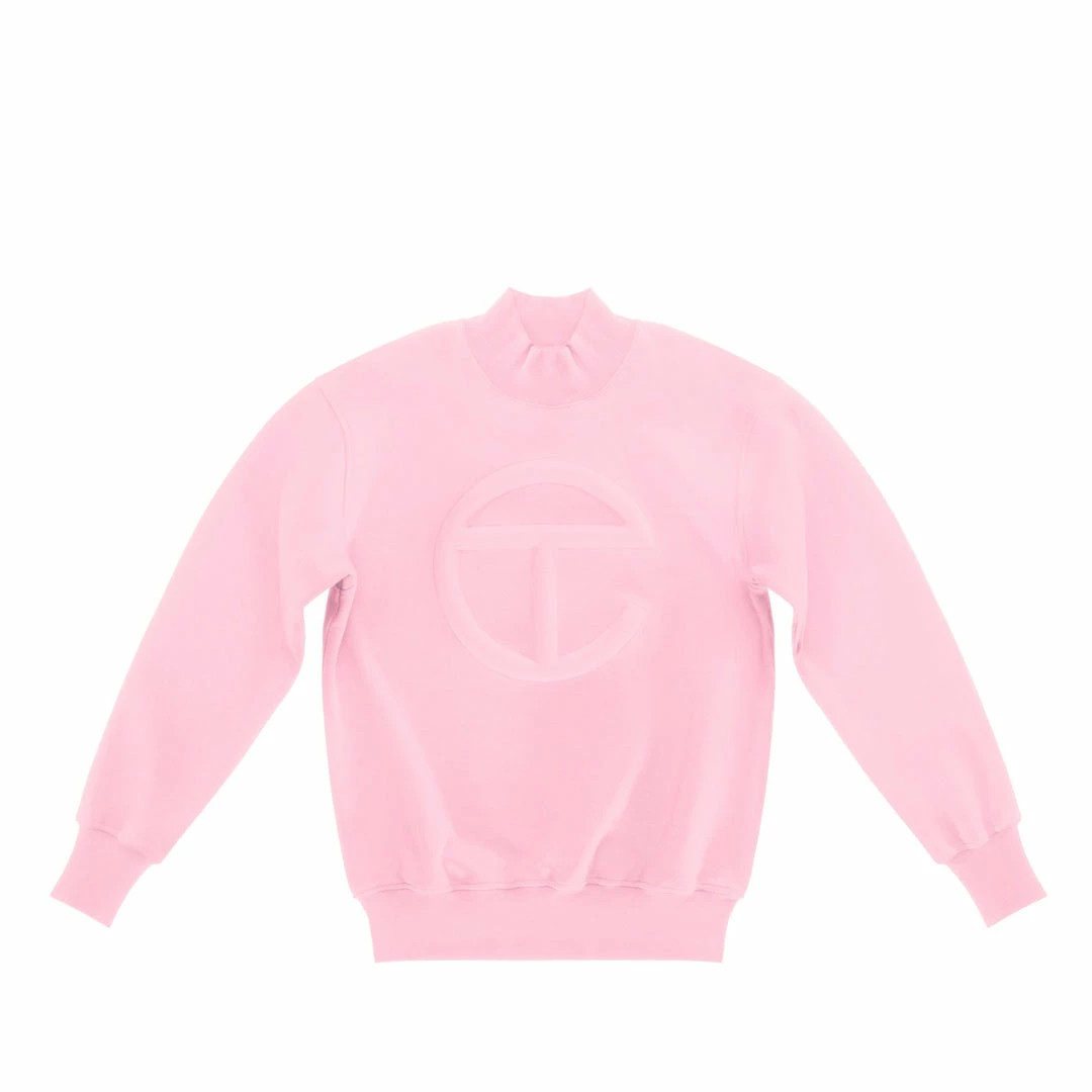 New ๐ฅฐ TELFAR Embossed Mockneck - Bubblegum ๐ 1 TELFAR Embossed Mockneck - Bubblegum