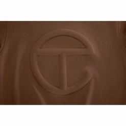TELFAR Embossed Mockneck - Chocolate
