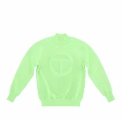 TELFAR Embossed Mockneck - Double Mint