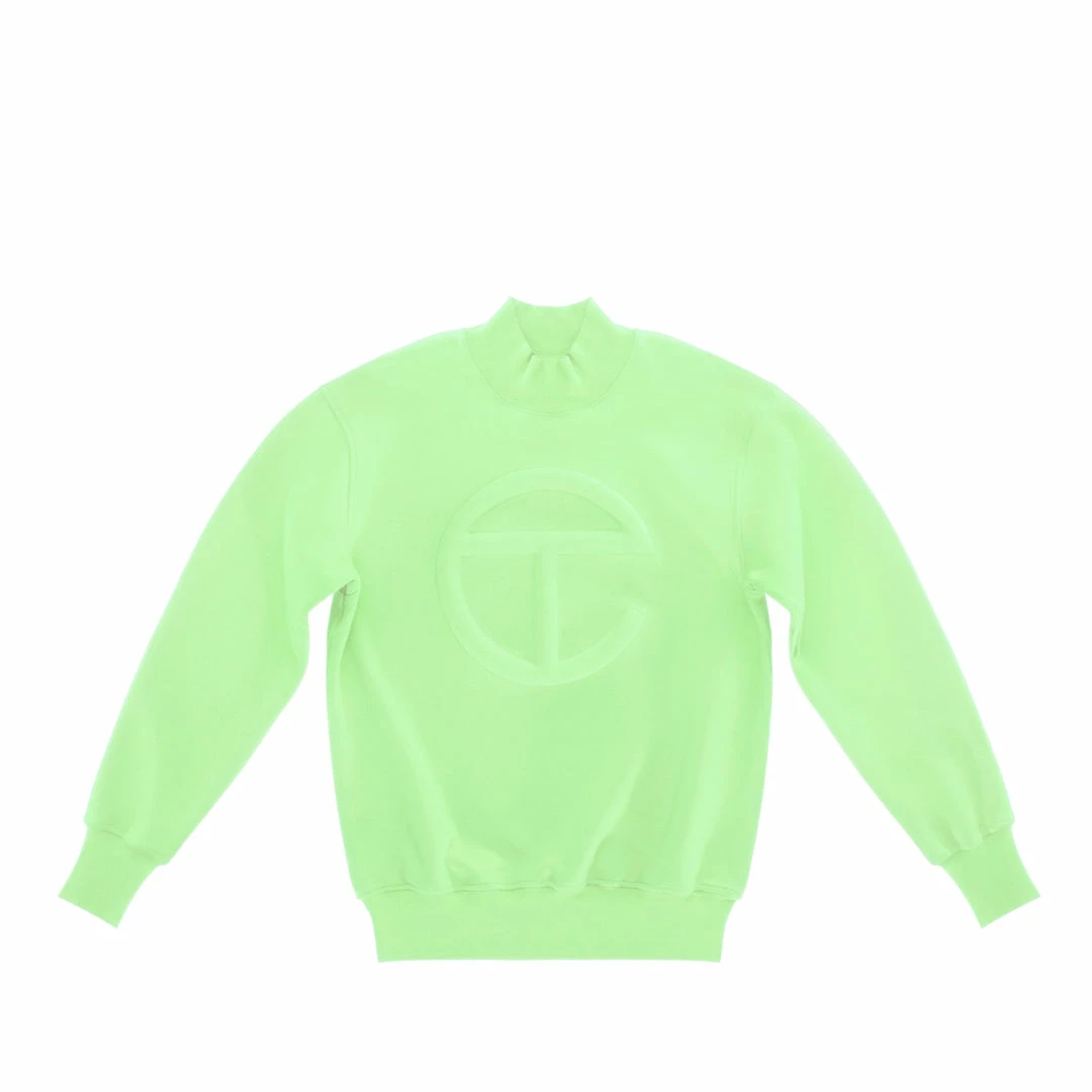 Best Sale 🥰 TELFAR Embossed Mockneck - Double Mint 🧨 1 TELFAR Embossed Mockneck - Double Mint