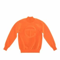 TELFAR Embossed Mockneck - Orange
