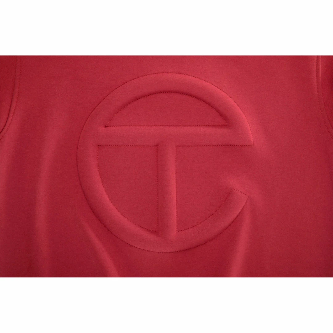 New π TELFAR Embossed Mockneck - Oxblood π 2 TELFAR Embossed Mockneck - Oxblood