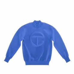 TELFAR Embossed Mockneck - Painter's Tape