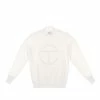 TELFAR Embossed Mockneck - White
