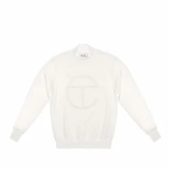 TELFAR Embossed Mockneck - White