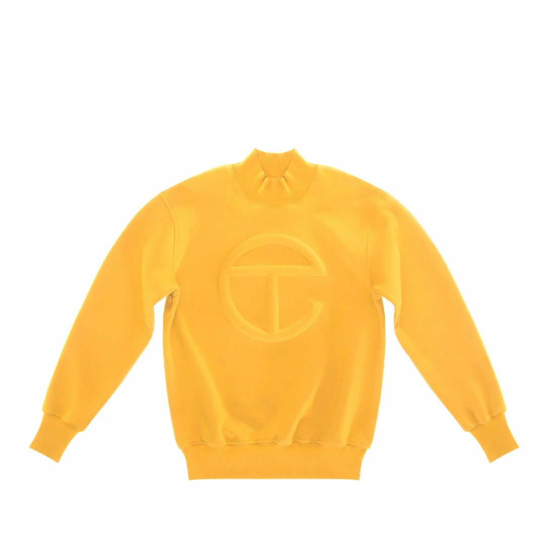 Outlet β TELFAR Embossed Mockneck - Yellow π€© 1 TELFAR Embossed Mockneck - Yellow