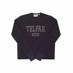 TELFAR T-Shirts Thumbhole Thermal - Off-Black