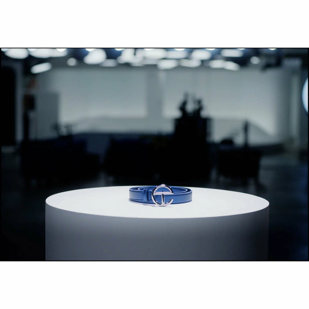 Top 10 ๐ TELFAR Logo Belt - Silver/Cobalt Hats + Belts ๐ 6 TELFAR Logo Belt - Silver/Cobalt Hats + Belts