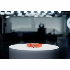 TELFAR Hats + Belts Logo Belt - Silver/Orange