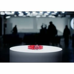 TELFAR Hats + Belts Logo Belt - Silver/Red