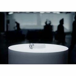 TELFAR Hats + Belts Logo Belt - Silver/White