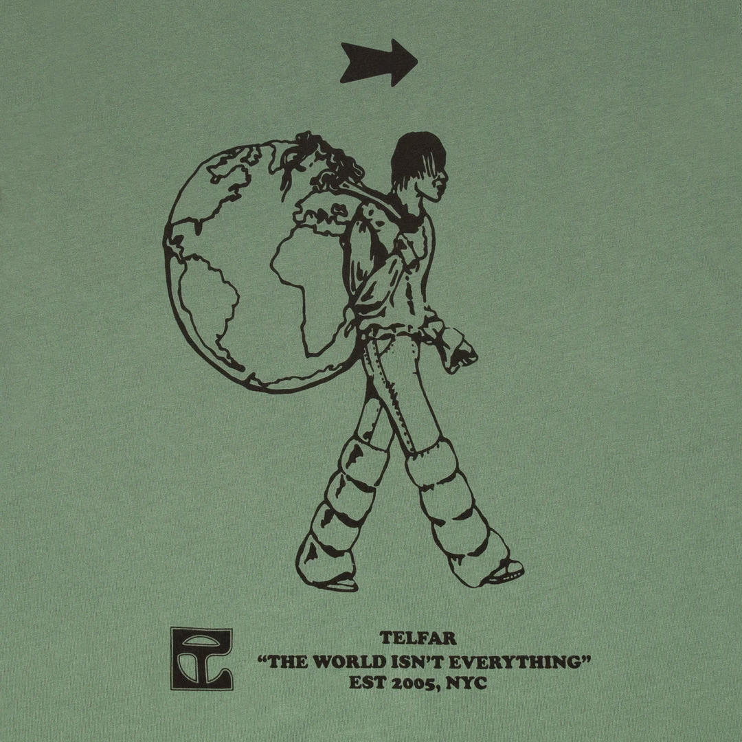 Buy ๐ TELFAR World Tour T - Olive T-Shirts ๐ฅฐ 3 TELFAR World Tour T - Olive T-Shirts